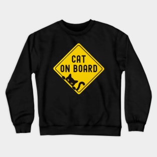 Cat On Board Bumper Crewneck Sweatshirt